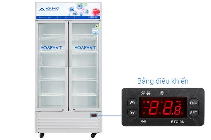 Tủ mát trưng bày Hòa Phát 723 lít HSR D6723